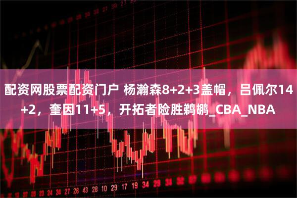 配资网股票配资门户 杨瀚森8+2+3盖帽，吕佩尔14+2，奎因11+5，开拓者险胜鹈鹕_CBA_NBA