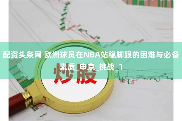 配资头条网 欧洲球员在NBA站稳脚跟的困难与必备素质_申京_挑战_1